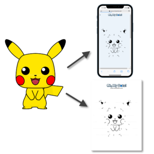 Convert any picture into a connect the dots game