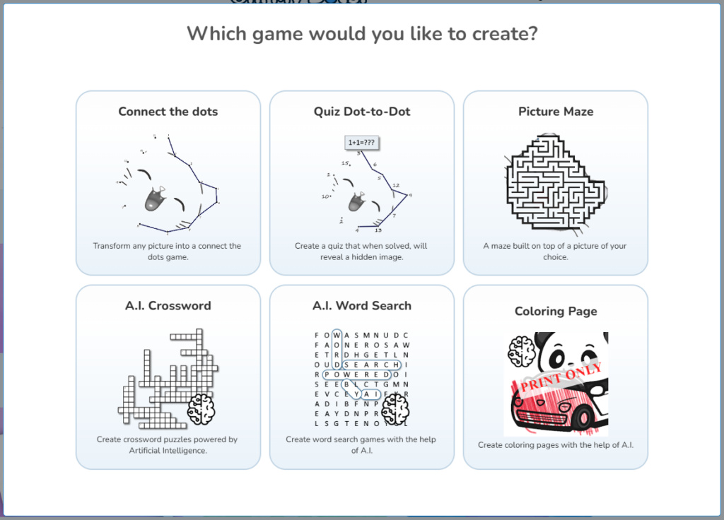 Oh, my Dots! game generators