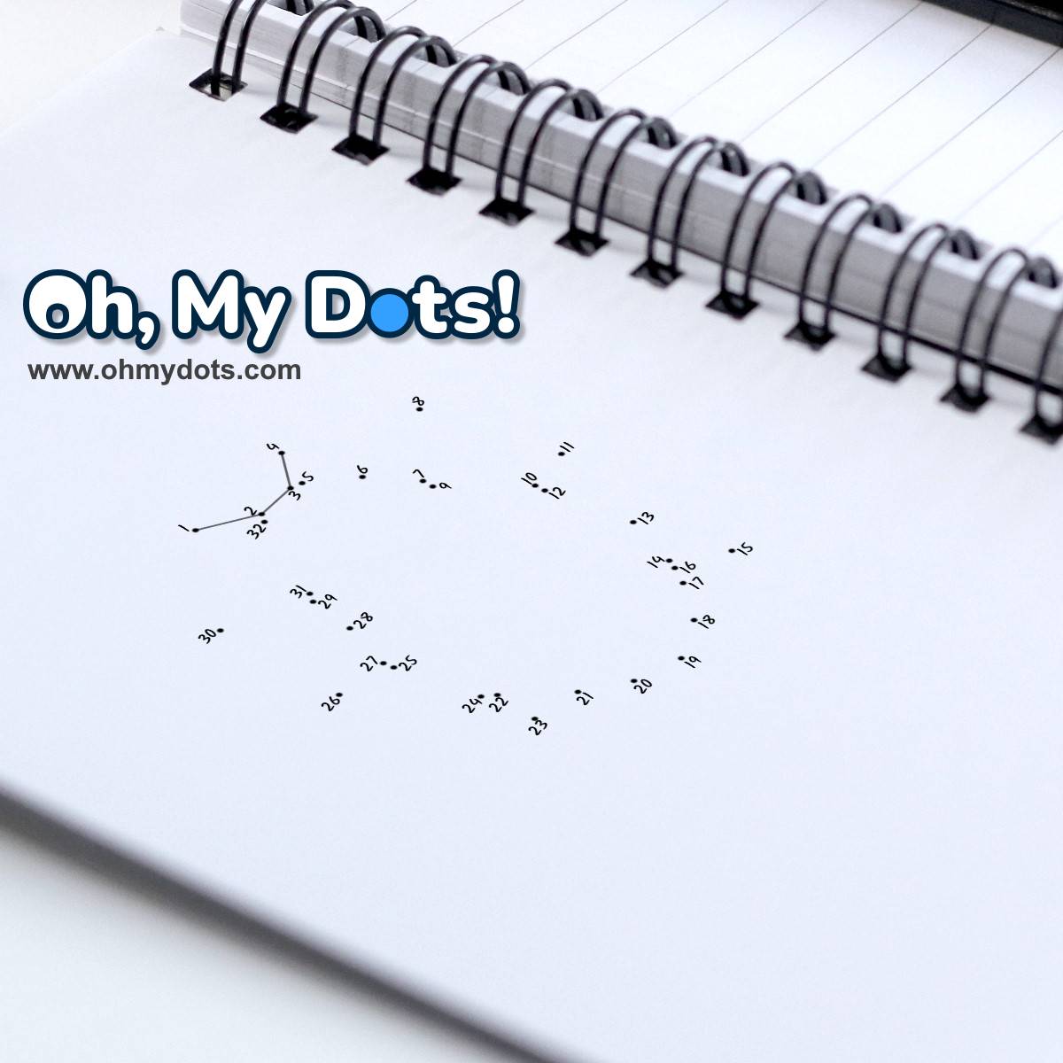 Play or print the free Marienkäfer Connect the dots game | Oh My Dots!