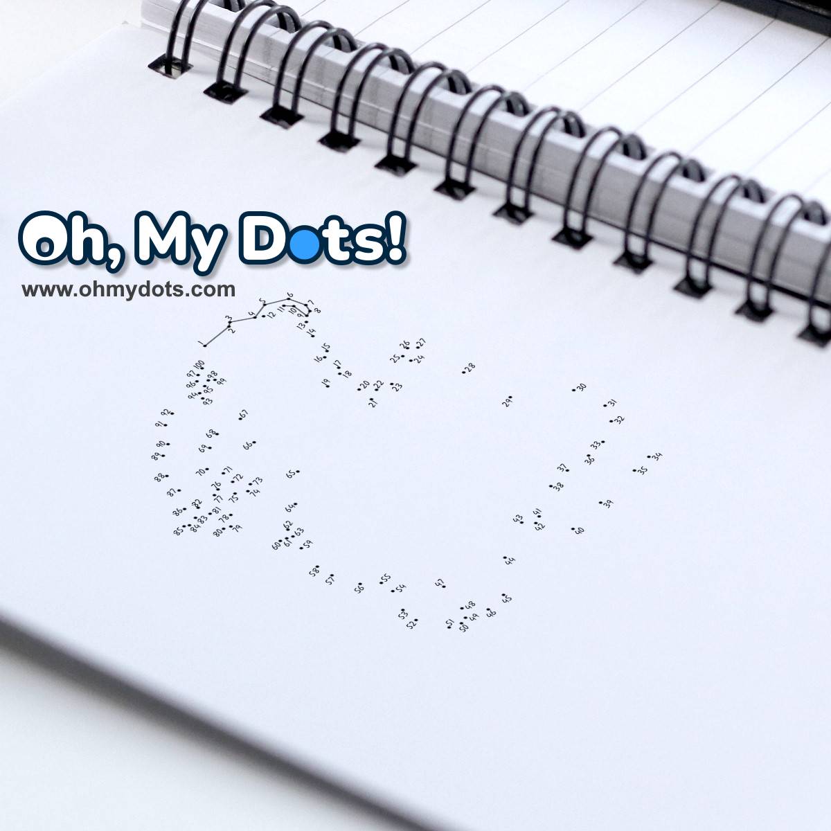 Point Connection Game Play or print the free Grace 100 Point Connect the dots game | Oh My Dots!