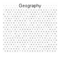 Play or print the free Geography Word Search game | Oh My Dots!